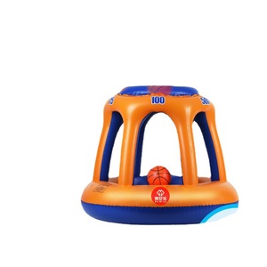 Inflatable Basketball Hoop Orange Blue PVC Outdoor Sports Toy For Kids Swimming Supplies - Product Image 5