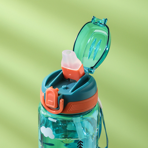 Vaso de Agua de 20oz <span class=keywords><strong>para</strong></span> Niños con Pajita, Botella de Agua Deportiva de Verano <span class=keywords><strong>para</strong></span> Niños, Linda Botella Infantil con Pajita - Product Image 6