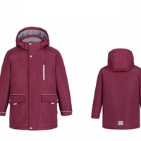 Veste d'uniforme scolaire pour l'école primaire, coupe-vent, rembourrée, chaude, résistante au froid, respirante, avec impression de l'emblème de l'école
