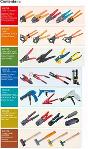 FSE-10 European Style 220mm Pliers Ratchet Crimping Machines Crimping Tools Wiring Accessories