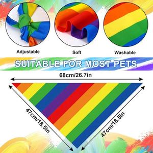 Pañuelo para Perro de Poliéster con Diseño 'Love Is Love' y 'Rainbow Pride Progress', Pañuelo para Mascota con Anillo para el Pelo, Diseño Personalizado - Product Image 3
