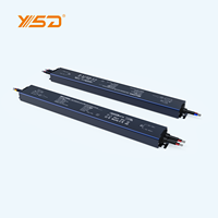 Driver LED YSD IP67 DALI DT6 Dimmable 60W AC-DC 0-10V à gradation par pression, certifié ROHS, monocanal pour éclairage, boîtier en aluminium