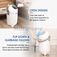 Poubelle à Couches Personnalisée Anti-Odeur, Séparateur de Déchets, Deodorant, Seau à Couches pour Bébé, Poubelle de Cuisine Kawaii, Élimination des Déchets et des Couches