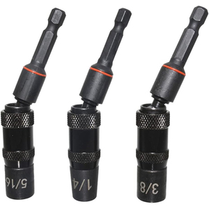 Dz Công Nghiệp Cấp 3Pcs Từ Xoay Vòng Nut Điều Khiển Bộ Tác Động Điều Khiển Ổ Cắm 1/4 5/16 3/8-Inch Chrome Thép OEM Tùy Chỉnh - Product Image 1