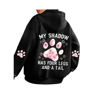 Sudadera con Capucha para Mujer, Estilo Vintage, Lisa, Teñida, Personalizable, con Cordón Ajustable, para Invierno y Otoño, Estilo Casual - Product Image 4