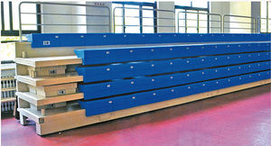 Asiento de silla de estadio de moldeo por soplado de HDPE, asiento de esquina hueco, asientos de blanqueador telescópico para blanqueadores deportivos - Product Image 6