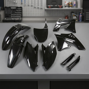 XFUN Kit di plastica completa nera per Kawasaki KXF 250 2009-2012 accessori per moto italia - Product Image 3