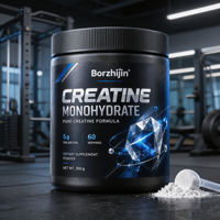 Créatine monohydrate en poudre personnalisée sous marque privée, nutrition sportive, soutien énergétique musculaire, OEM ODM en vrac