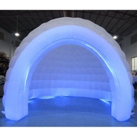Tente gonflable géante à éclairage LED blanc, personnalisée, m, dôme Igloo