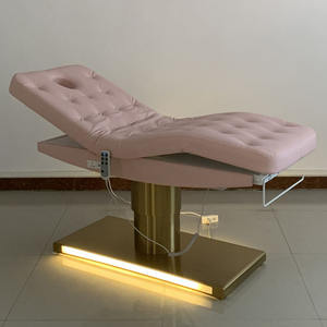 Tables de massage avec trou pour le visage Lit de massage de <span class=keywords><strong>salon</strong></span> dans le style <span class=keywords><strong>Bali</strong></span> Lit de massage noir et or - Product Image 5