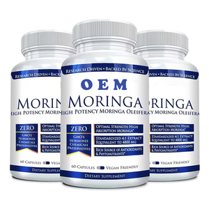 OEM özel etiket doğal organik Moringa tozu 60 kapsül, Unoxidized, laktasyon ve anne sütü kaynağı destekler, Vegan - Product Image 5