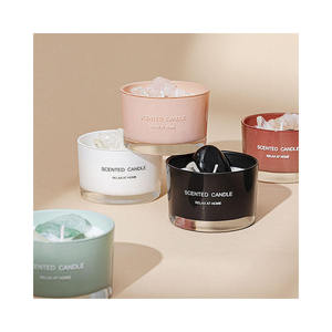 AIKUN - Vela Aromática Decorativa para el Hogar, Regalo de Cumpleaños, Velas Perfumadas de Cera de Soja con Cristales en el Interior - Product Image 2