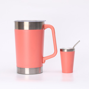 Offre Spéciale Ensemble de tasses minimalistes en acier inoxydable avec isolation de 6 à 12 heures avec poignée - Product Image 6