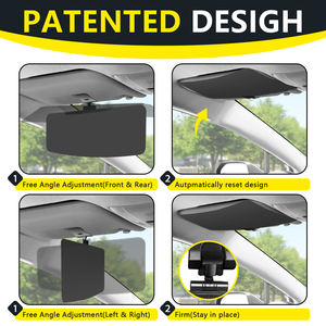แผ่นบังแดดรถยนต์ Longyang แบบพับได้ วัสดุ <span class=keywords><strong>PC</strong></span>/ABS ติดตั้งง่าย ป้องกันแสงสะท้อน UV400 ป้องกันแสงจ้า/รังสียูวี/แสงสะท้อน/หิมะ - Product Image 5