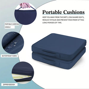 إسفنجة محمولة مبطنة مقاومة للأشعة البنفسجية مقاومة للماء مع مقبض لنزهات التخييم ومقاعد الاستاد - Product Image 2