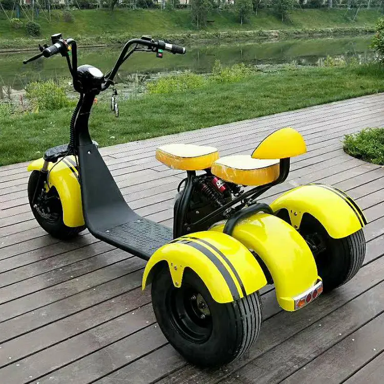 Volwassenen 1000W Citycoco Elektrische Scooter Met Ce, Hoge Kwaliteit 3 Wiel Elektrische Scooter Citycoco