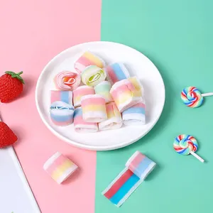 Novo produto Chewing gummy geléia doces rolo granel alta qualidade doces macios suco de fruta geléia gummy candy roll