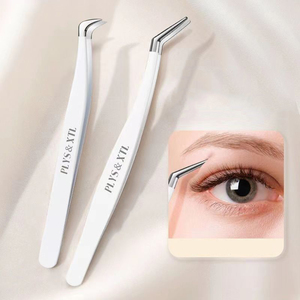 Haute qualité faux cils <span class=keywords><strong>pince</strong></span> à épiler or plume <span class=keywords><strong>pince</strong></span> pincement inoculation outil de maquillage pour les débutants artiste - Product Image 2