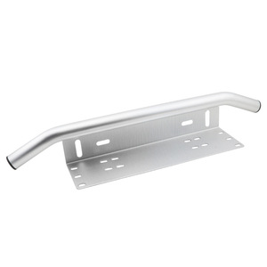 Aluminum Alloy License Plate <b>Bracket</b> Front Bumper Mounting <b>Bracket</b> Black And <b>Silver</b> RE032 - Product Image 4