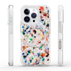 Coque de téléphone portable effet confettis arc-en-ciel et écaille de tortue pour iPhone 17 Pro Max, compatible iPhone 17 Air, 16 Pro, 15, 17 Pro – Vente en gros - Product Image 1