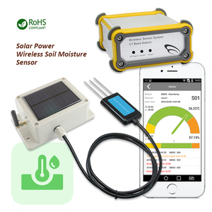 Kit inteligente de pruebas de suelo para agricultura, Analizador de sensor de humedad de energía solar y registrador de datos de humedad - Product Image 2