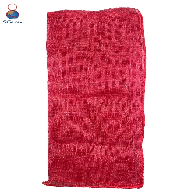 GRS Approved 25kg 50kg Agriculture Drawstring Leno Mesh Bag Factory Wholesale Price Custom PP Packing for Potatoes Onions Garlic