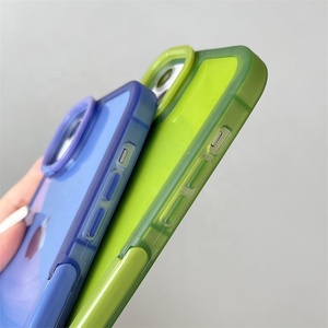 Usine Offres Spéciales Design Moderne Pc Lentille Cadre Support Support Téléphone Tpu Couverture pour iphone 17 Pro Max <span class=keywords><strong>Bqc</strong></span> étui Caméra Béquille - Product Image 4