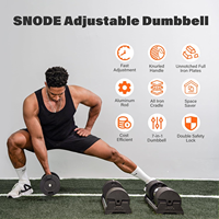 Snode ensemble d'haltères réglables en fonte de 80lb paire de 80lbs haltères de gymnastique de poignée de poids Chine personnalisée à vendre