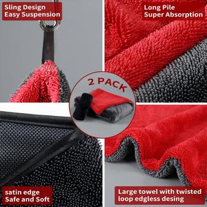 Serviette en microfibre pour voiture, ensemble <span class=keywords><strong>de</strong></span> chiffons en microfibre, serviette <span class=keywords><strong>de</strong></span> lavage <span class=keywords><strong>de</strong></span> voiture, chiffon <span class=keywords><strong>de</strong></span> nettoyage en microfibre, chiffon <span class=keywords><strong>de</strong></span> séchage rapide pour voiture, Auto Trockentuch - Product Image 5
