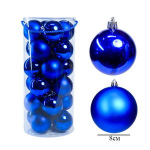 Adornos Navideños de Lujo de 8 cm, Impresos con UV, Material PET, Hechos a Máquina, con Superficie Lisa Esmerilada y Diseños Coloridos para Decoración del Hogar - Product Image 2