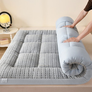 Colchoneta de <span class=keywords><strong>Cama</strong></span> de Lujo, Gruesa y Cálida, con Relleno de Fibra de Alta Densidad |   Protector de Colchón Suave de Terciopelo Lácteo para Uso Doméstico y Hotelero - Product Image 6