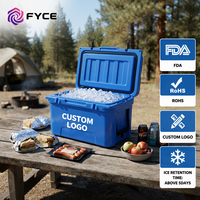 Glacière Commerciale Rotomoulée 65QT en PE Thermique Robuste, Moderne, avec Logo Personnalisé, Écologique, Anti-Fuite pour Aliments et Boissons