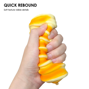 Mainan Remas busa PU lembut kualitas tinggi anti-stres roti buatan relaksasi anak-anak grosir bola stres - Product Image 3