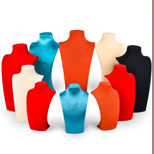 Jinsky - Expositor de Joyería de Lujo en Cuero PU <span class=keywords><strong>y</strong></span> Microfibra, con Forma de Maniquí para Collares <span class=keywords><strong>y</strong></span> Pendientes, con Logotipo Personalizado - Product Image 6