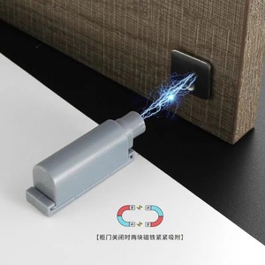 Mecanismo de Resorte para Puerta TAINIU, Aleación de Aluminio, Botón Pulsador Oculto, Accesorio para Muebles sin Manija, Fácil Instalación - Product Image 4
