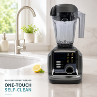 Blender de grande capacité 2,5 L, moteur puissant, pot sans BPA, lame en acier inoxydable, smoothie, broyage de glace, robot culinaire