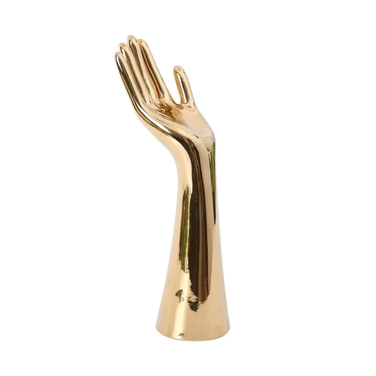 Factory Directly Sell High-End Home Electric Gold-Plated Hand Ornaments