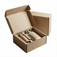 Boîtes d'expédition en carton ondulé personnalisées en forme d'avion avec inserts pour emballages de parfums et coffrets cadeaux à emporter