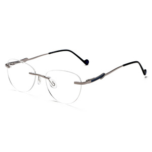 Monture de lunettes Greyjack sans monture, style œil de chat, métal, pour femmes, verres anti-reflets, 2021 - Product Image 3