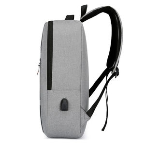 Sac à dos pour ordinateur portable de 15.6/17/18 pouces avec logo personnalisé pour hommes Sac à dos USB d'affaires Oxford étanche avec fermeture à glissière pour les loisirs - Product Image 3
