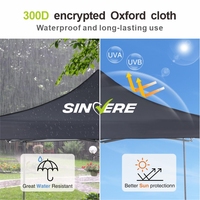 Venta directa de fábrica, tienda de dosel emergente impermeable personalizada, tienda de dosel promocional de 10X20ft para ferias al aire libre