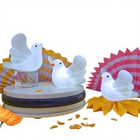 Lampe de chevet LED en vinyle en forme de colombe de la paix, pour chambre/étude, cadeau d'anniversaire/festival pour enfants, transfrontalier