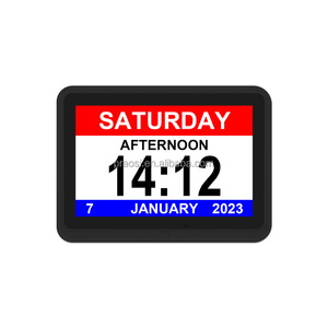 Neuankömmling Modern 10.1 \ "LCD-Foto rahmen Digital & Analog Desk & Floor Clocks Demenz funktionen - Product Image 3