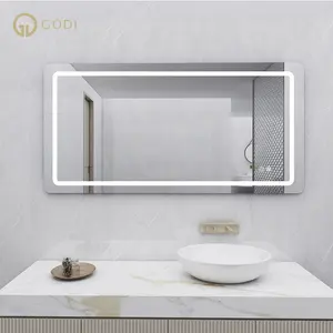 Производитель, оптовая продажа, зеркало для ванной комнаты, светодиодное освещение, противотуманное умное светодиодное зеркало