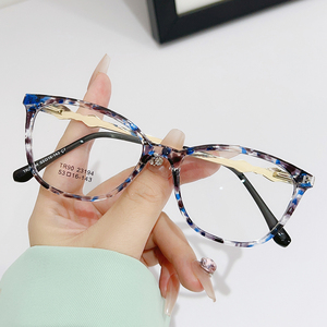 Moda mujer gafas ópticas monturas de gafas mujer TR90 ojo de gato <span class=keywords><strong>Anti</strong></span> luz azul bloqueo gafas <span class=keywords><strong>Lentes</strong></span> De Sol - Product Image 2