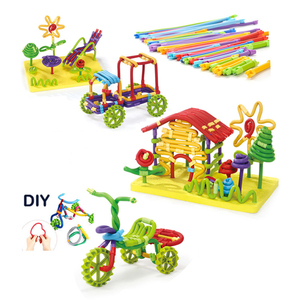 ของเล่นเพื่อการศึกษาสำหรับเด็กของเล่นเกี่ยวกับความรู้สึกแบบทำมือของเล่น3D จินตนาการชุดสร้างสติกส์แบบบิดงอได้ - Product Image 1