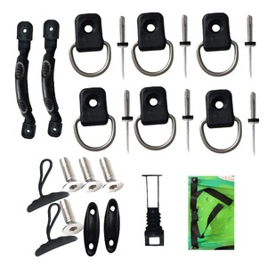 Kit d'accessoires pour kayak, 1 personne, en acier inoxydable, durable, pour lacs, rivières, usage récréatif - Product Image 3