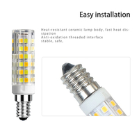 Ampoule LED E12 E14 E17 Haute luminosité Lampe en céramique filetée AC220V 5W-12W 3000-6000K Blanc chaud Blanc blanc froid Sans scintillement