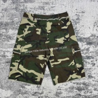 Shorts pour hommes personnalisés PT734, shorts amples, imprimé numérique intégral, toile camouflage, jorts cargo, shorts en denim pour hommes