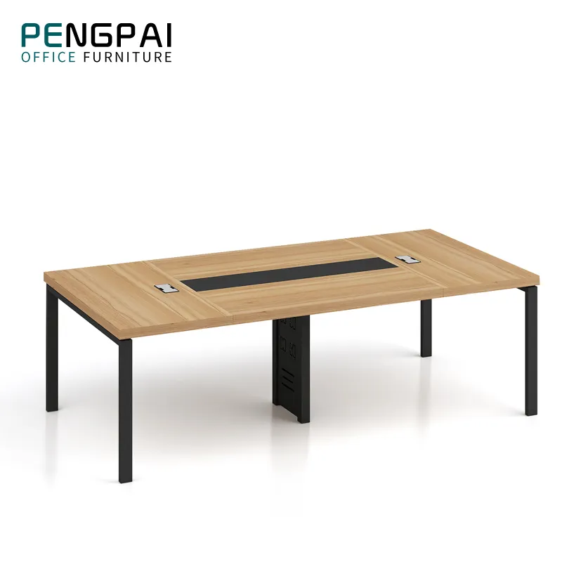 PENGPAI وحدات طاولة اجتماعات الأثاث 5 الساقين الحديثة استشارة مكتب خشب ليفي متوسط الكثافة